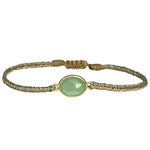 HANDMADE PREHNITE STONE BRACELET