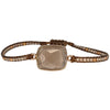 HANDMADE CHOCOLATE MOONSTONE STONE BRACELET