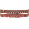 BURGUNDY & GOLD SET OF TWO BRACELETS