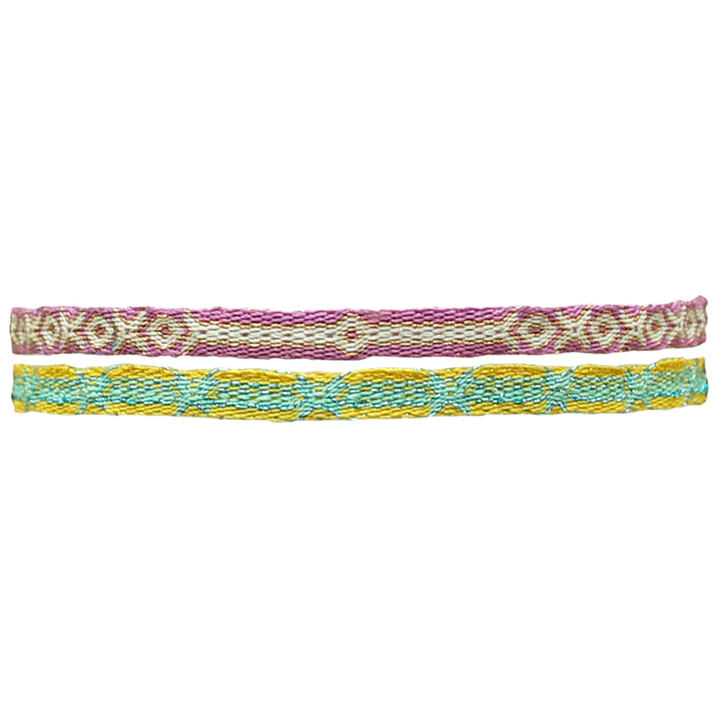 MULTICOLOR SET OF TWO BRACELETS