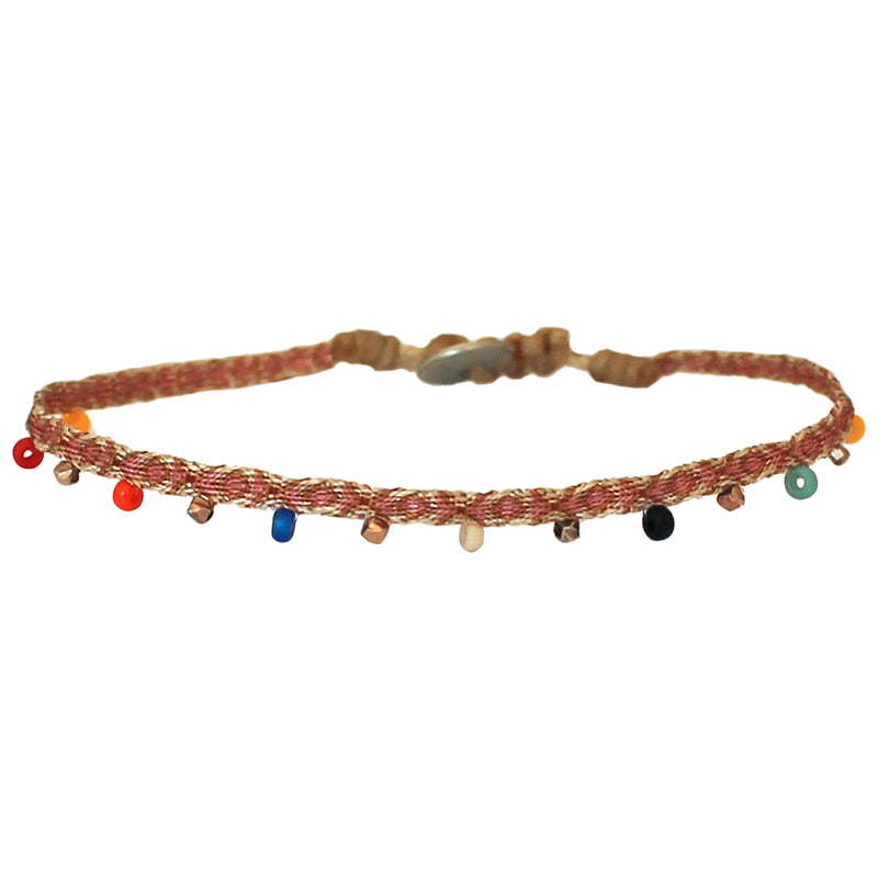 COLORS BRACELET IN PINK AND GOLD TONES