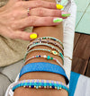 This magnificent design is handwoven using 160 threads, it takes for our master artisans 1 hour and 20 minutes to weave each bracelet. Details:  - Handwoven using Polyester  - Can be worn in the water - Width 8 mm  -Adjustable bracelet  -Women bracelet