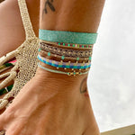 HANDMADE FRIDA BRACELET FEATURING OPAL, TURQUOISE AND TOURMALINE