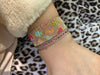 LEOPARD BRACELET IN PINK & GOLD TONES