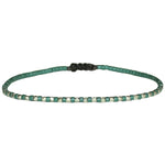 THIN BRACELET IN PAGODA BLUE & SILVER