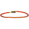 SINGLE HANDWOVEN BRACELET IN ORANGE & GOLD