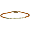 SINGLE HANDWOVEN BRACELET IN MUSTARD & SILVER