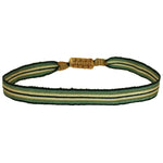 BASIC HANDWOVEN BRACELET IN GREEN TONES