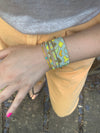 LEOPARD BRACELET IN YELLOW & GOLD TONES