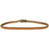 HANDMADE BEADED BRACELET IN NEON ORANGE TONES