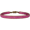 HANDMADE BEADED BRACELET IN PURPLE TONES