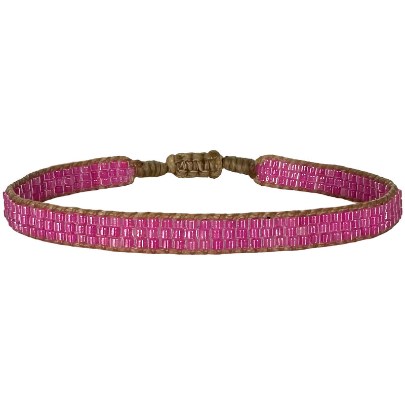 HANDMADE BEADED BRACELET IN PURPLE TONES