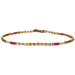 HANDMADE BEADED BRACELET IN PINK TONES