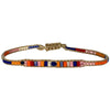 HANDMADE BEADED BRACELET IN BRIGHT TONES WITH A LAPIS LAZULI STONE