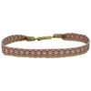 BASIC HANDWOVEN BRACELET IN TONES OF LILAC & YELLOW