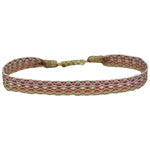 BASIC HANDWOVEN BRACELET IN TONES OF LILAC & YELLOW
