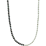 HANAUMA PEARLS AND SILVER BEADS NECKLACE