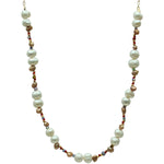HANAUMA GOLD CHAIN AND PEARLS NECKLACE