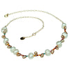 HANAUMA PEARL AND GOLD BEADS NECKLACE SET