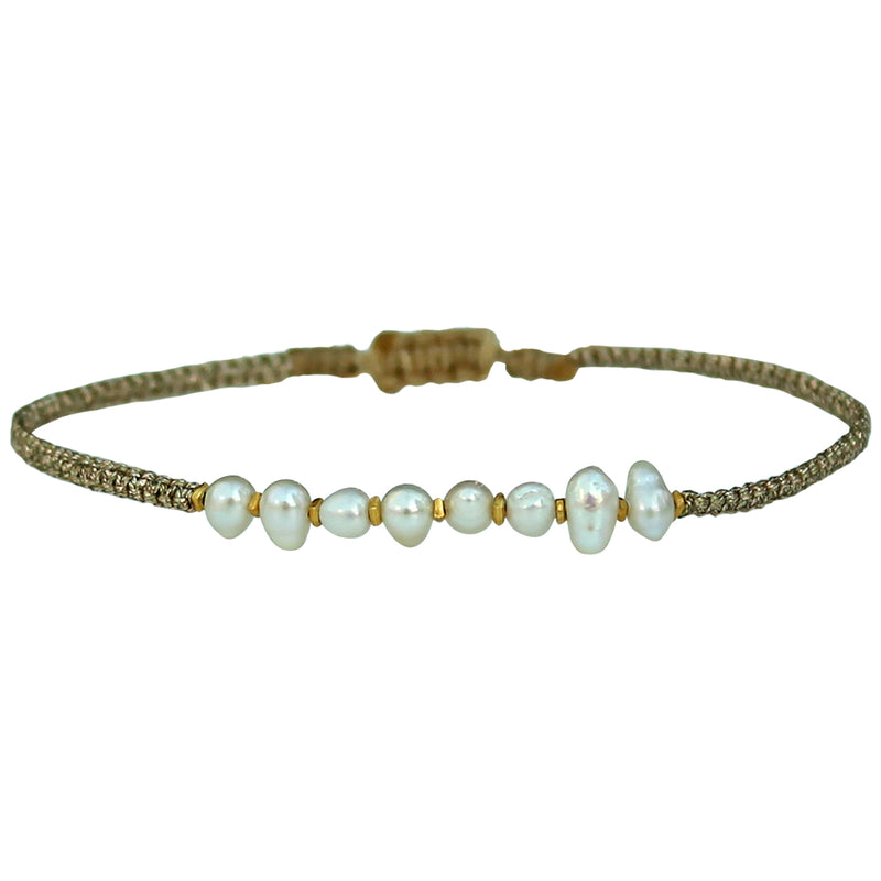 Hanauma Pearls and Gold Handmade Bracelet