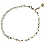 Hanauma Gold Chain and Pearls Handmade Bracelet