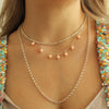 HANAUMA SILVER CHAIN AND PEARLS NECKLACE SET