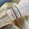 STONE BRACELET IN AQUA AND BLACK TONES