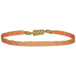 BASIC HANDMADE BRACELET IN BRIGHT PINK AND BEIGE