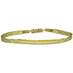 BASIC HANDMADE BRACELET IN BLUE AND MUSTARD