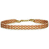 BASIC HANDMADE BRACELET IN PASTEL PINK AND COPPER