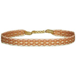 BASIC HANDMADE BRACELET IN PASTEL PINK AND COPPER