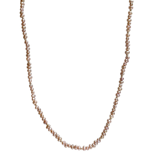 HANDMADE LILAC PEARL NECKLACE