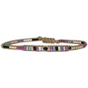Details:  - Japanese glass beads  - Spinel semi-precious stone  - Width: 2mm  - Adjustable bracelet   -Can be worn in the water