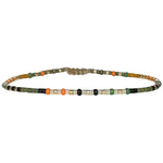 Wear this stylish bracelet alone or as a part of a bracelet layering combination, with your favourite jeans & t-shirt!  Details:  - Japanese glass beads  - Width: 2mm  - Adjustable bracelet 
