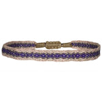 Designed and handwoven to be worn at all times using traditional artisanal handcrafting and techniques that take plenty of time and love.  This bracelet is handmade using polyester threads in sparkling neutral colours.  Details:  - Handwoven using Polyester  -Can be worn in the water  - Stainless steel "LeJu London" logo/tag  - Width 3mm