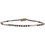 HANDMADE BEADED BRACELET IN PINK TONES