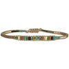 HANDMADE SINGLE GREEN ONYX STONE BRACELET IN GREEN TONES