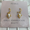 BEAUTIFUL OVAL DROP PEARL EARRINGS PACKAGING