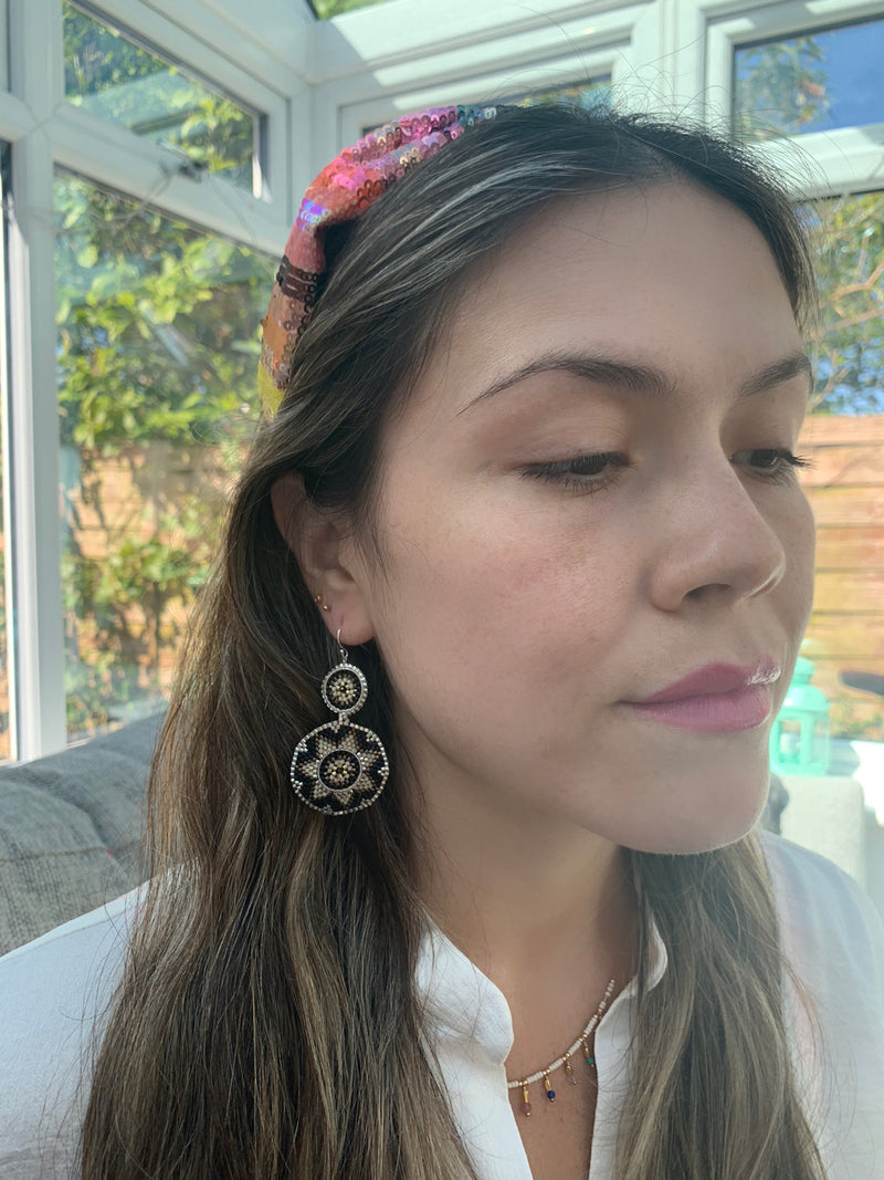 WINTER EARRINGS IN NEUTRAL COLORS