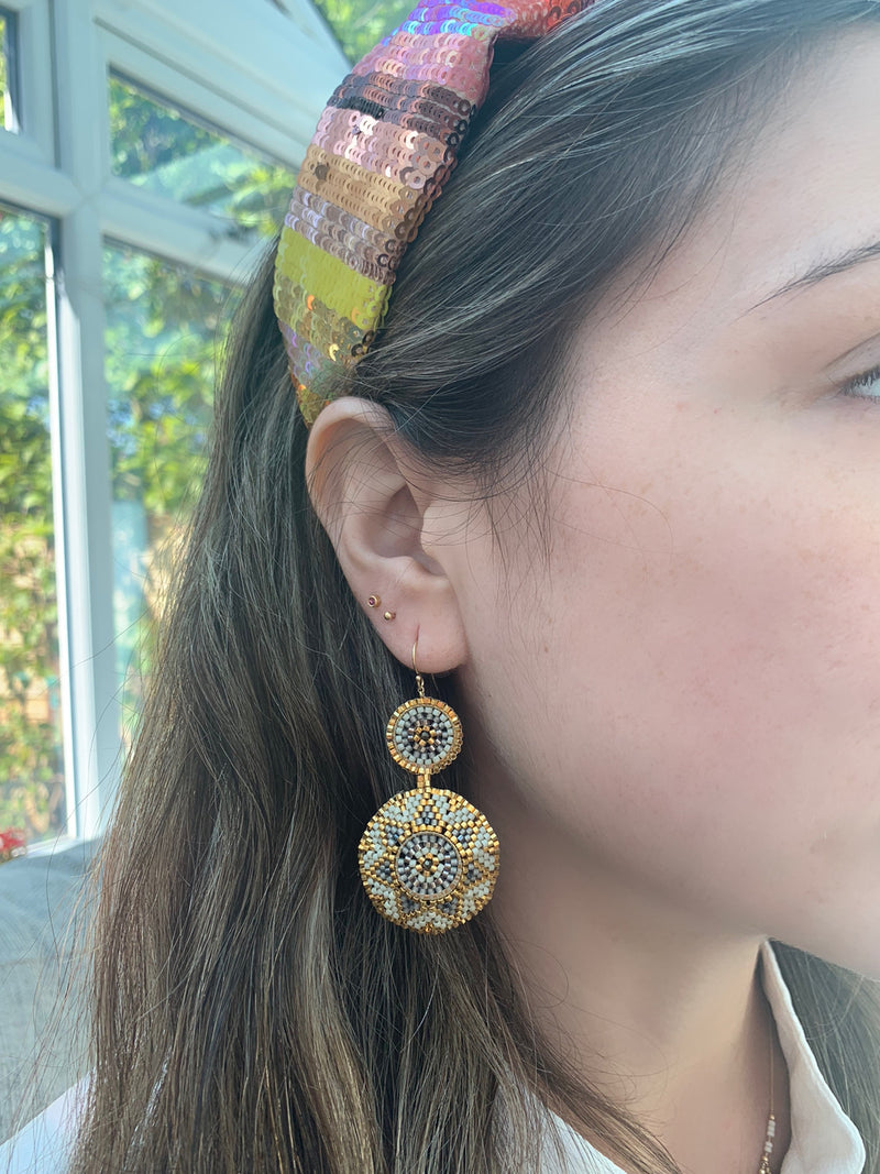 WINTER EARRINGS IN NUDE TONES & GOLD