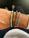 ROCK BRACELET WITH RHODOLITE STONES FOR HIM