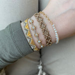 Hanauma Gold Chain and Pearls Handmade Bracelet