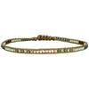 HANDMADE BEADED BRACELET IN PASTEL TONES WITH SILVER DETAIL
