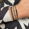 HANDMADE TWIST BRACELET WITH SPINEL SEMI PRECIOUS