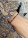 SCARLETT HANDMADE BRACELET FEATURING ALMANDITE STONES AND GOLD BEADS
