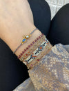 SCARLETT HANDMADE BRACELET FEATURING ALMANDITE STONES AND GOLD BEADS