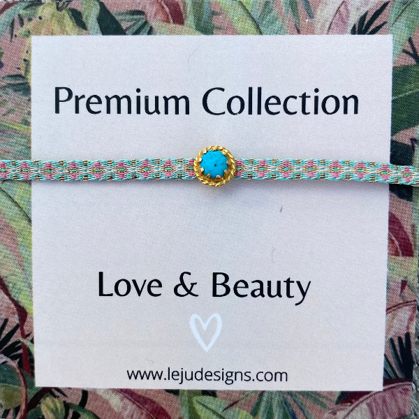 TURQUOISE STONE BRACELET IN BRIGHT TONES