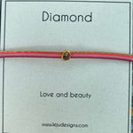 BRIGHT PINK DIAMOND ICE BRACELET