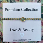 GREEN KYANITE HANDMADE STONE BRACELET PACKAGING