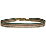 BASIC HANDWOVEN  BRACELET IN GOLD, TURQUOISE AND PINK TONES